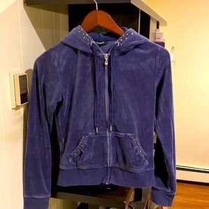 Express Blue Sparkley L\S Hoodie